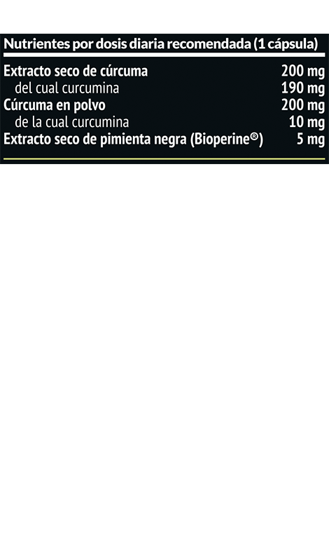 Kurkur con Cúrcuma, Bioperine®