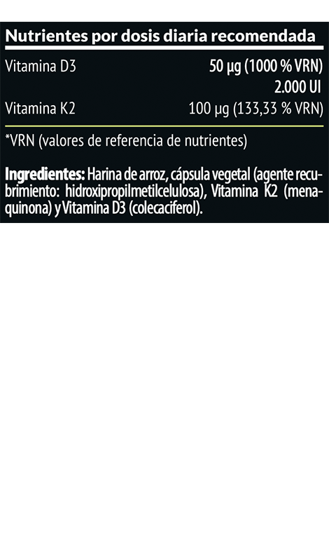 DKbull Vitaminas D3 + K2