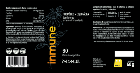 Inmune con Vitamina C, Propóleo y Equinácea