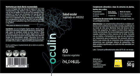 Oculín con Luteína, Zeaxantina y Astaxantina