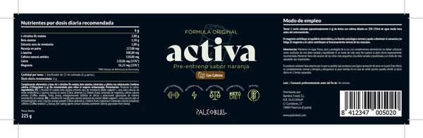 Activa: Pre-entreno CON cafeína