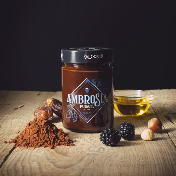Crema de Cacao y Avellanas Saludable Ambrosía Mora