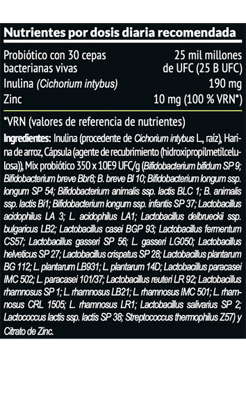 Probull Probiótico de 30 Cepas